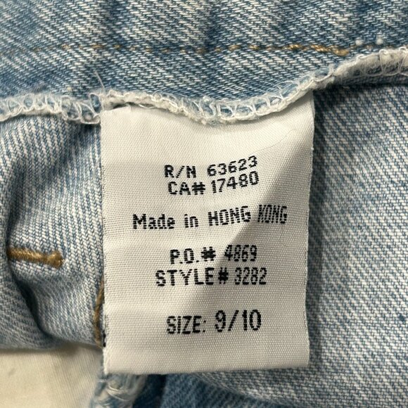 Vintage Grass Rags High Waist Denim Pleated Shorts Blue Size 9/10 Retro Summer - Picture 5 of 10